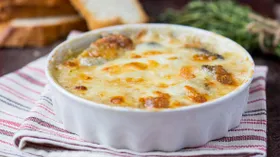 Жюльен без мяса из баклажанов