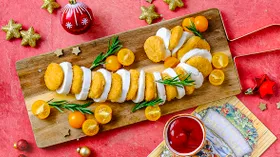 Наггетсы с моцареллой и помидорами черри