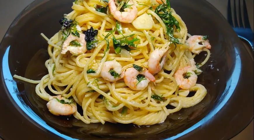 Вкусный рецепт спагетти с кукурузой и песто | Сайт о кулинарии