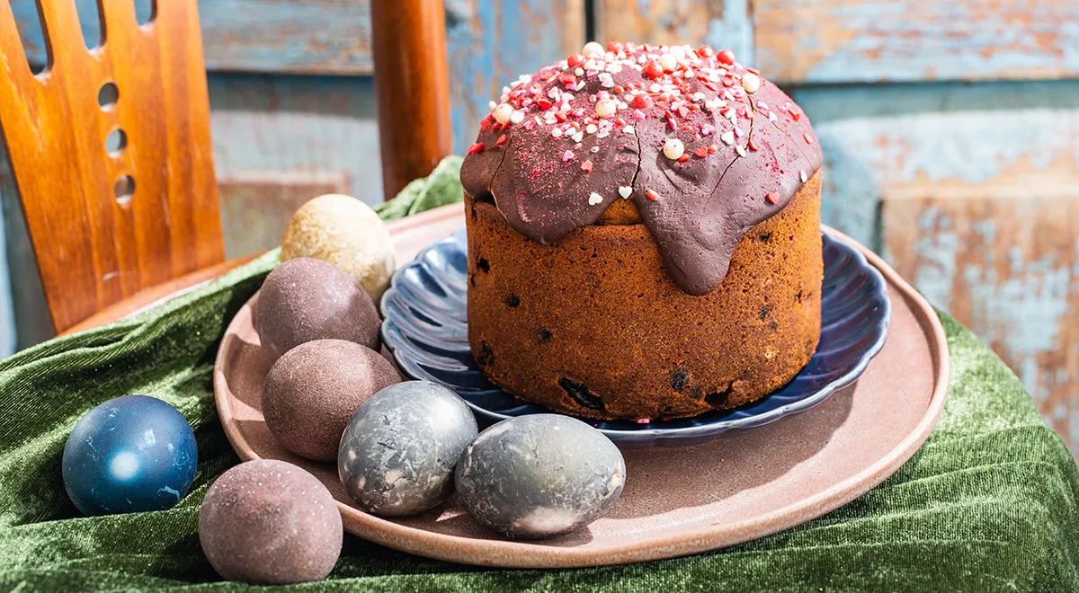 Кулич с шоколадом