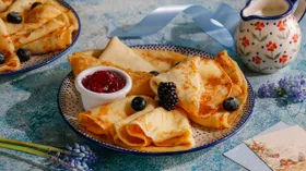 Тонкие блины на ряженке