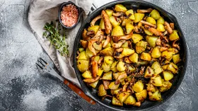 Рецепты для постного меню с овощами и вешенками