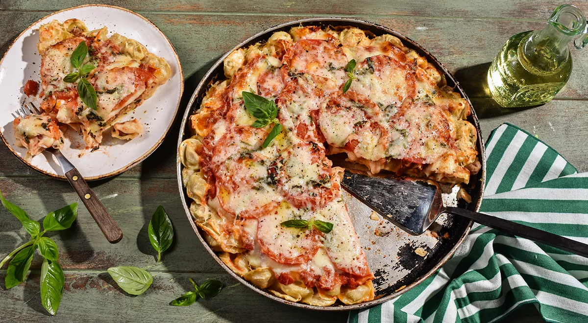 Пицца из пельменей