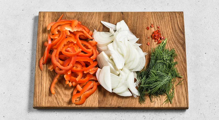 Маринованные шампиньоны с болгарским перцем