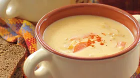 Британский суп из эля с сыром