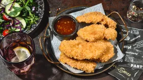 Куриное филе в панировке во фритюре