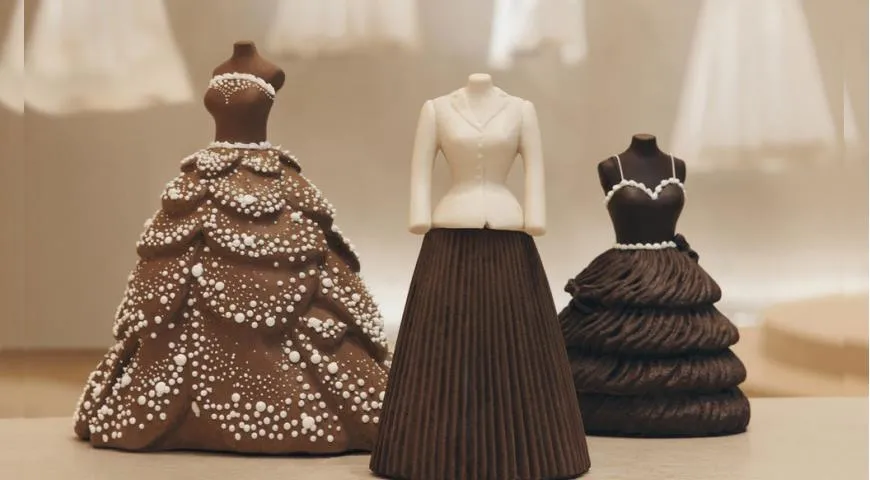 Коллекция шоколадных платьев от Dior