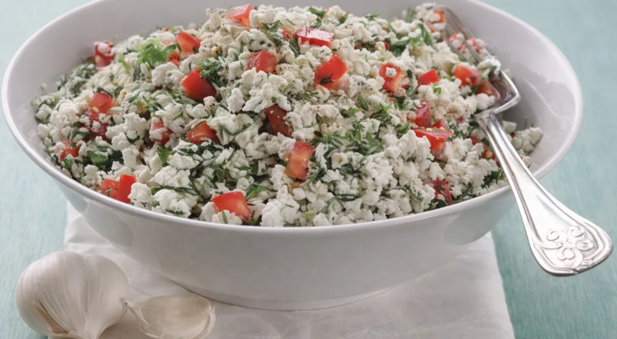 Творог с зеленью