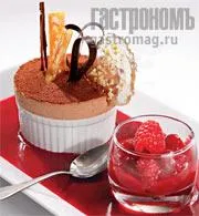 Суфле из ликера Baileys и виски с малиновым желе