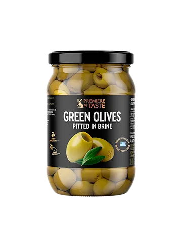 Оливки Premiere of taste Зеленые без косточки 330г