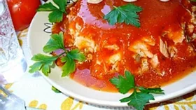 Рыбное филе в томатном желе