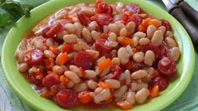 Рецепты с овощами, фасолью и мясной гастрономией