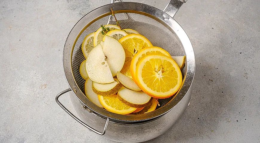 Цитрусовый чай с грушей