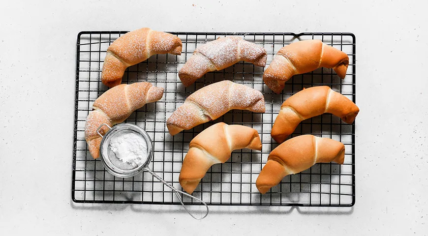 Постные рогалики с повидлом