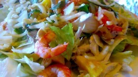 Рецепты с овощами, креветками и ананасом