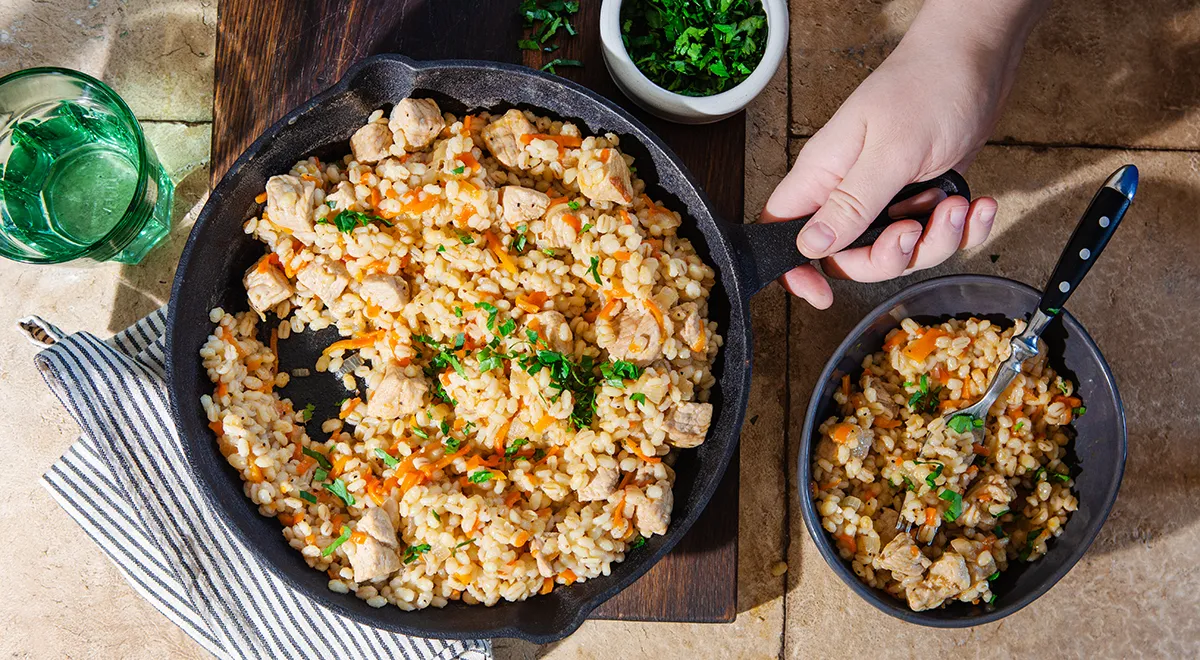 Перловая каша с мясом — плов из перловки по-белорусски. Пошаговый рецепт с фото — Ботаничка