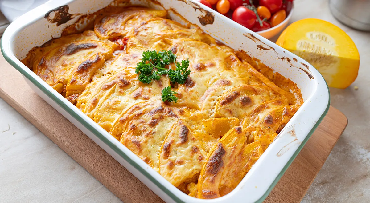 Запеканка из тыквы с сыром