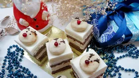 Новогодние сметанные мини-тортики