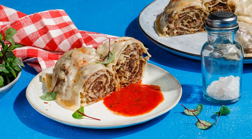 Ханум с говядиной и картофелем