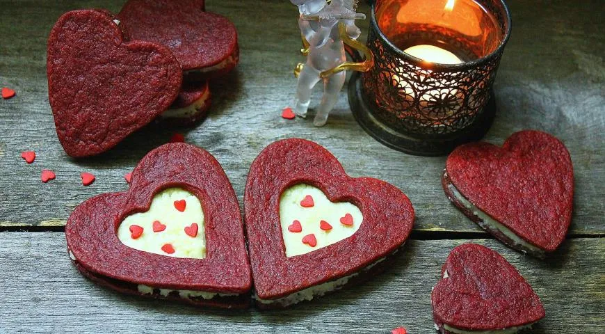 Сэндвич-печенье Красный бархат