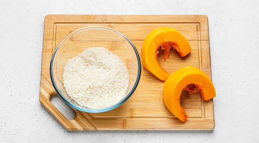 Рисовая каша с тыквой в мультиварке