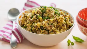 Пшенная каша с фаршем