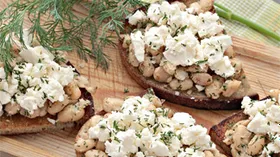 Рецепты с молочной продукцией, фасолью белой и бобами