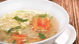 Кани дзосуй, японский суп с крабами и яйцами