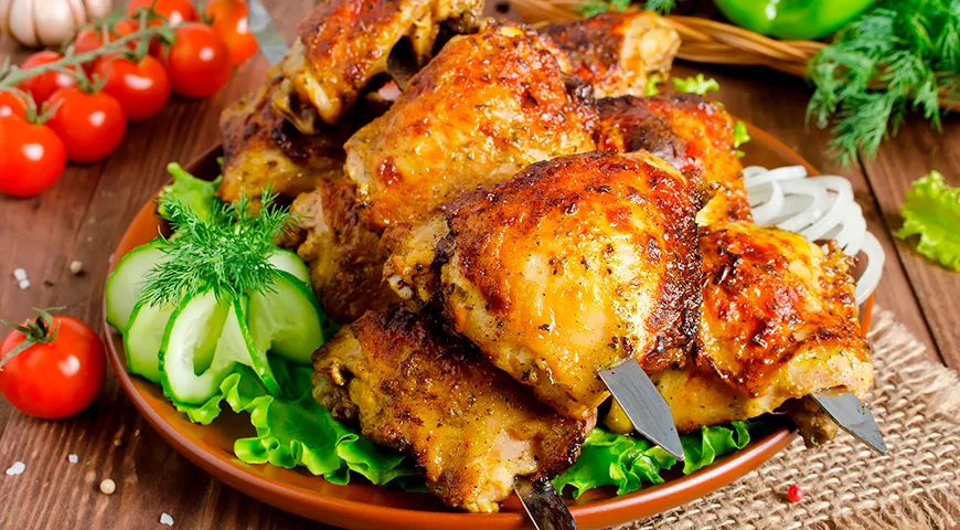 Шашлык из куриных бедер