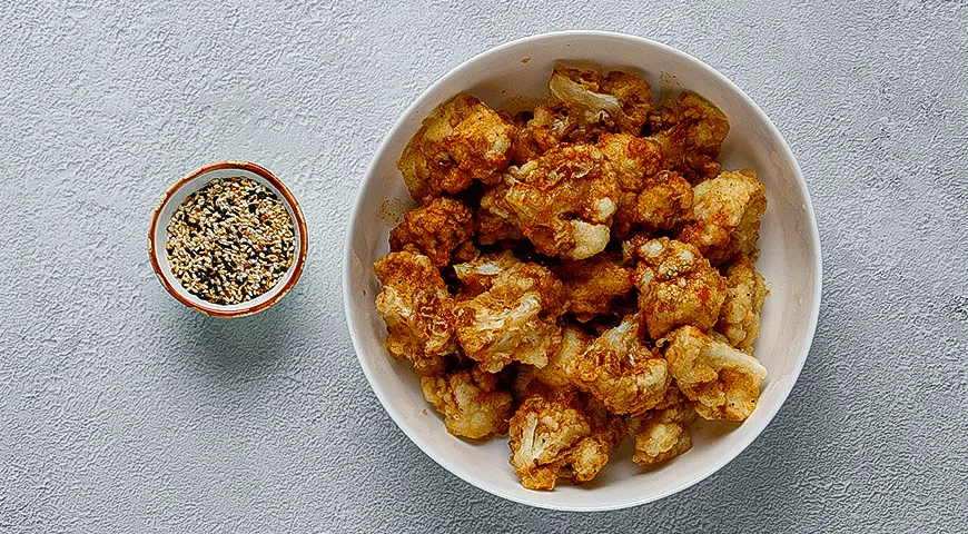 Острая цветная капуста по-корейски