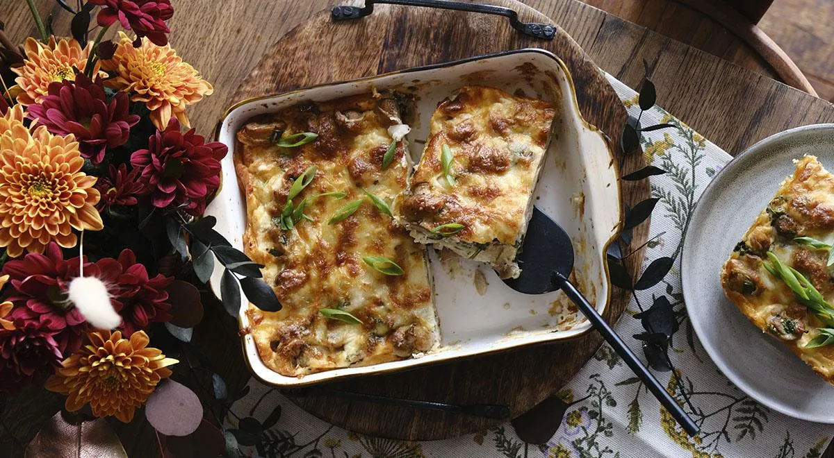 Рецепт запеканки из вареников с картошкой