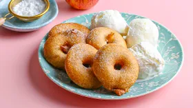 Яблочные кольца в кляре