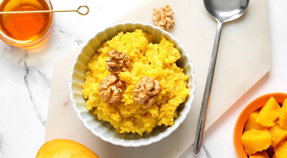 Рецепт пшенной каши на молоке с тыквой и курагой