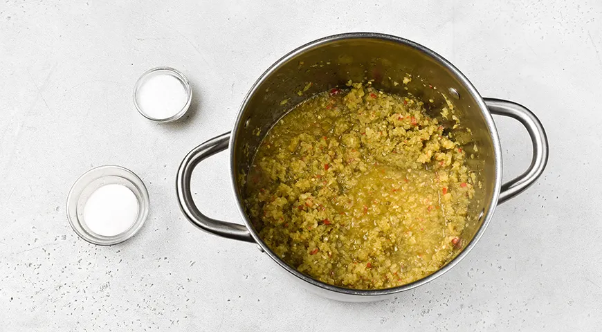 Аджика из зеленых помидоров