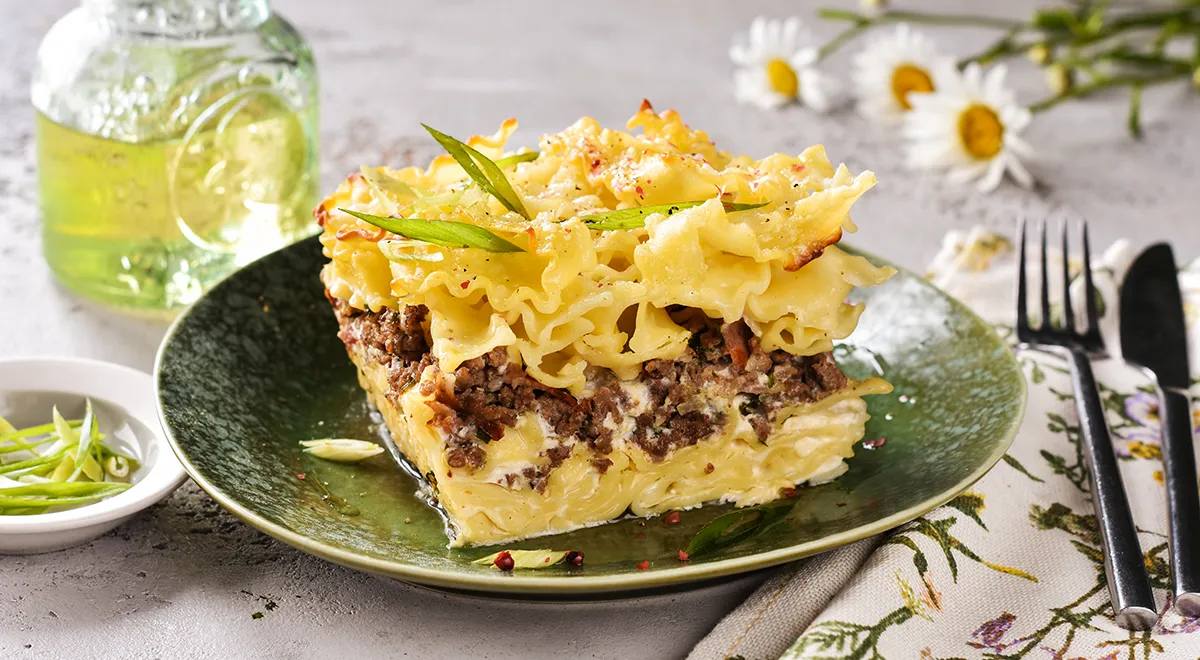 Макаронник с фаршем