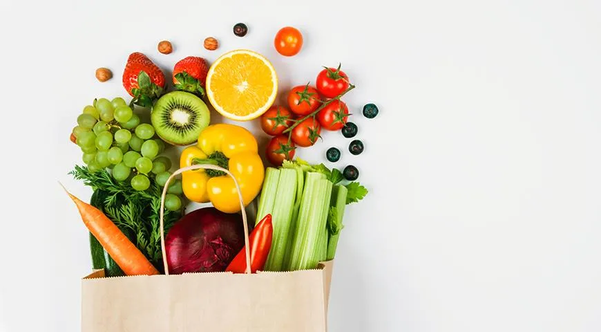 Разнообразные овощи и фрукты должны быть в рационе каждый день