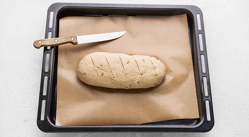 Ржаной хлеб на кефире без дрожжей