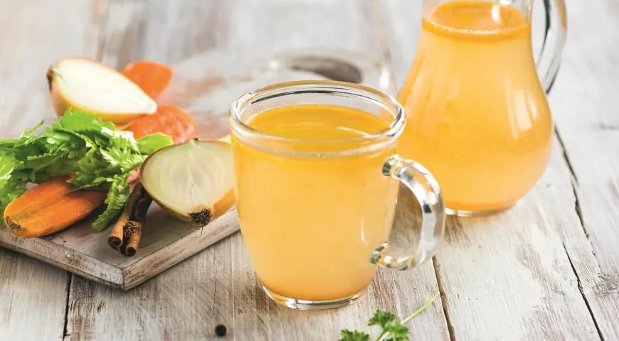 Рецепт вкусного овощного бульона
