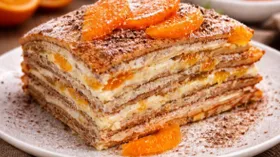 Сладкий блинчатый торт