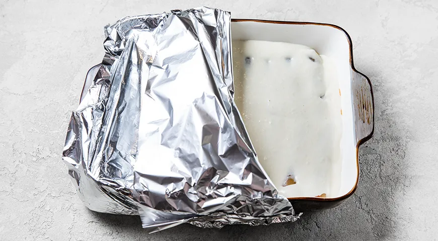 Каннеллони с фаршем под сливками