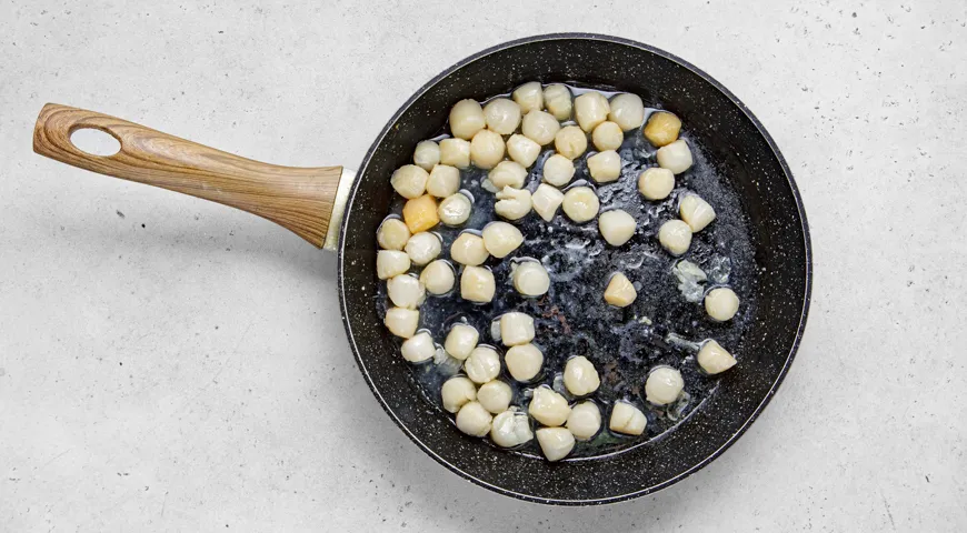 Гребешки в сливочном соусе