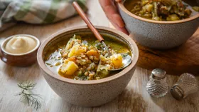 Щи с гречкой и свежей капустой