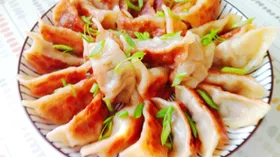 Гедза с пекинской капустой и фаршем кролика