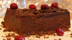 Домашний торт с горьким шоколадом