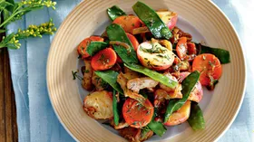 Рецепты с морковью, птицей и бобовыми