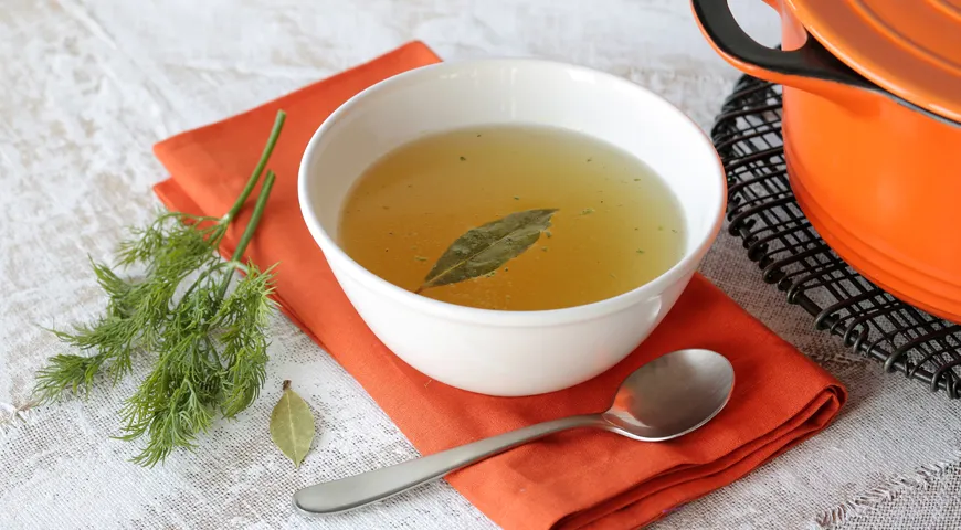 Овощной бульон из запеченных овощей