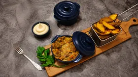 Тушеная куриная печень