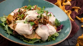 Рецепты с грибами, маслом оливковым и рукколой