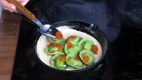 Рецепты с овощами, соусами и икрой лососёвой