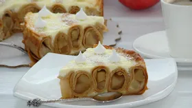 Блинный пирог с яблоками